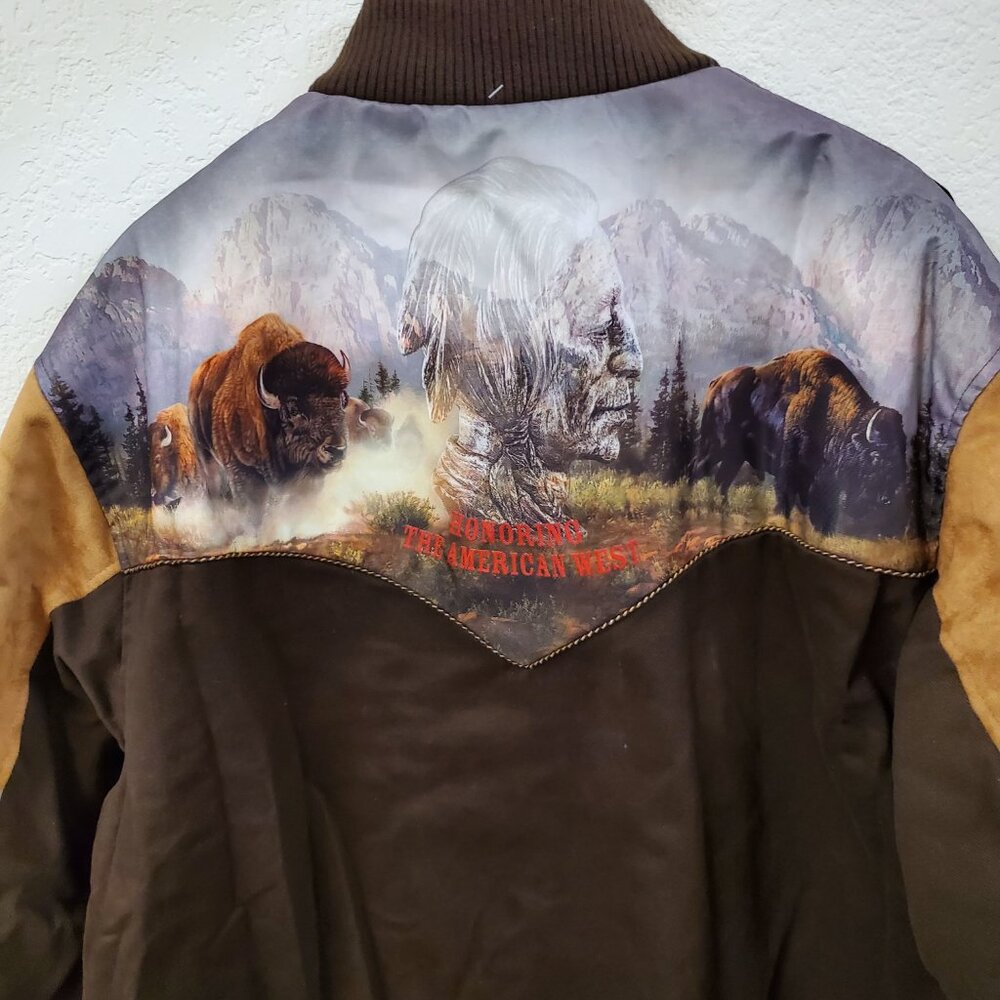 Bradford Exchange Honoring The American West Bomber Jacket Size XL (MC402)
